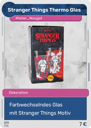 107 Stranger Things Thermo Glas