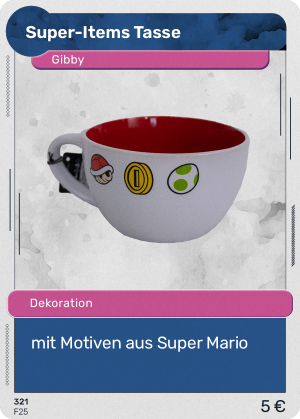 155 Super Items Tasse